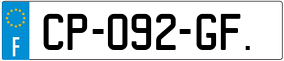 Trailer License Plate