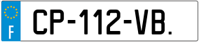 Trailer License Plate