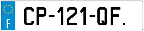 Trailer License Plate