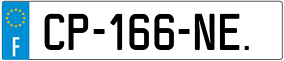 Trailer License Plate