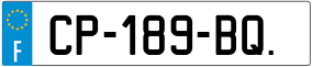 Trailer License Plate