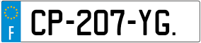 Trailer License Plate