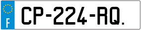 Trailer License Plate