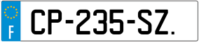 Trailer License Plate
