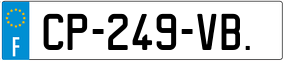 Trailer License Plate
