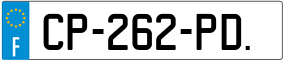 Trailer License Plate