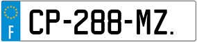 Trailer License Plate
