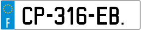 Trailer License Plate