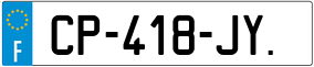 Trailer License Plate