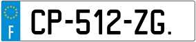 Trailer License Plate