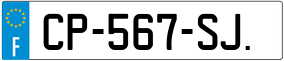 Trailer License Plate