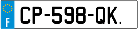 Trailer License Plate