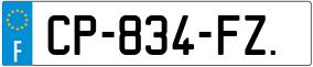 Trailer License Plate