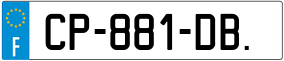 Trailer License Plate