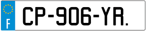 Trailer License Plate
