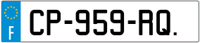 Trailer License Plate