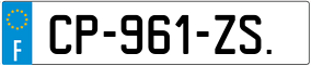 Trailer License Plate