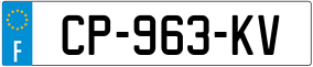 Trailer License Plate
