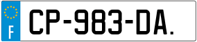 Trailer License Plate