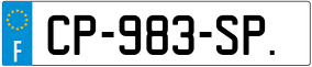 Trailer License Plate