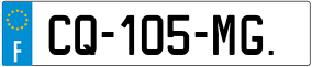 Trailer License Plate