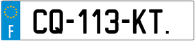 Trailer License Plate