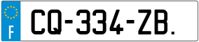 Trailer License Plate
