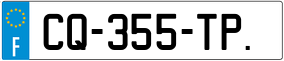Trailer License Plate