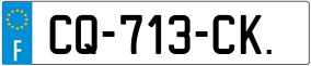 Trailer License Plate