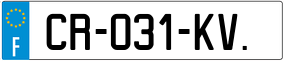 Trailer License Plate