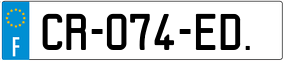 Trailer License Plate