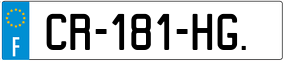 Trailer License Plate