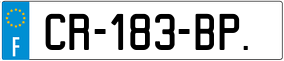 Trailer License Plate