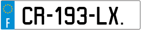 Trailer License Plate