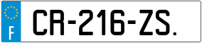 Trailer License Plate