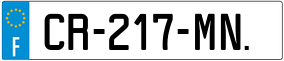 Trailer License Plate
