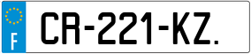 Trailer License Plate