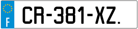 Trailer License Plate
