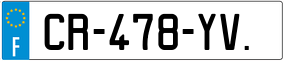 Trailer License Plate