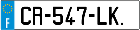 Trailer License Plate
