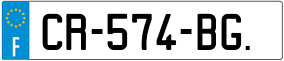 Trailer License Plate