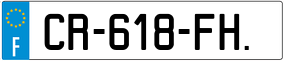 Trailer License Plate