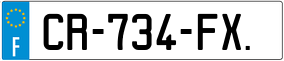 Trailer License Plate