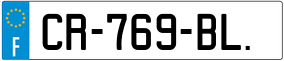 Trailer License Plate