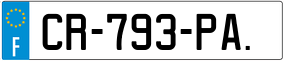 Trailer License Plate