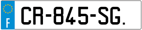 Trailer License Plate
