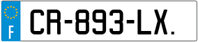 Trailer License Plate