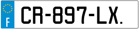 Trailer License Plate