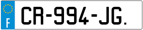 Trailer License Plate