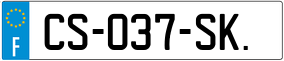 Trailer License Plate